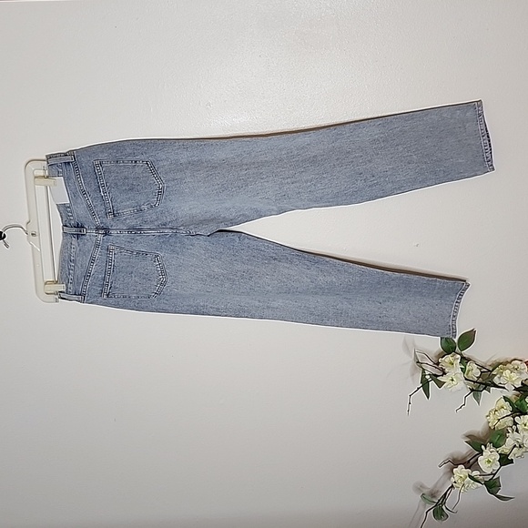NEW Pistola Anthropologie Nico Mom Jeans Distressed Swell Light Blue Luxury - Picture 13 of 16